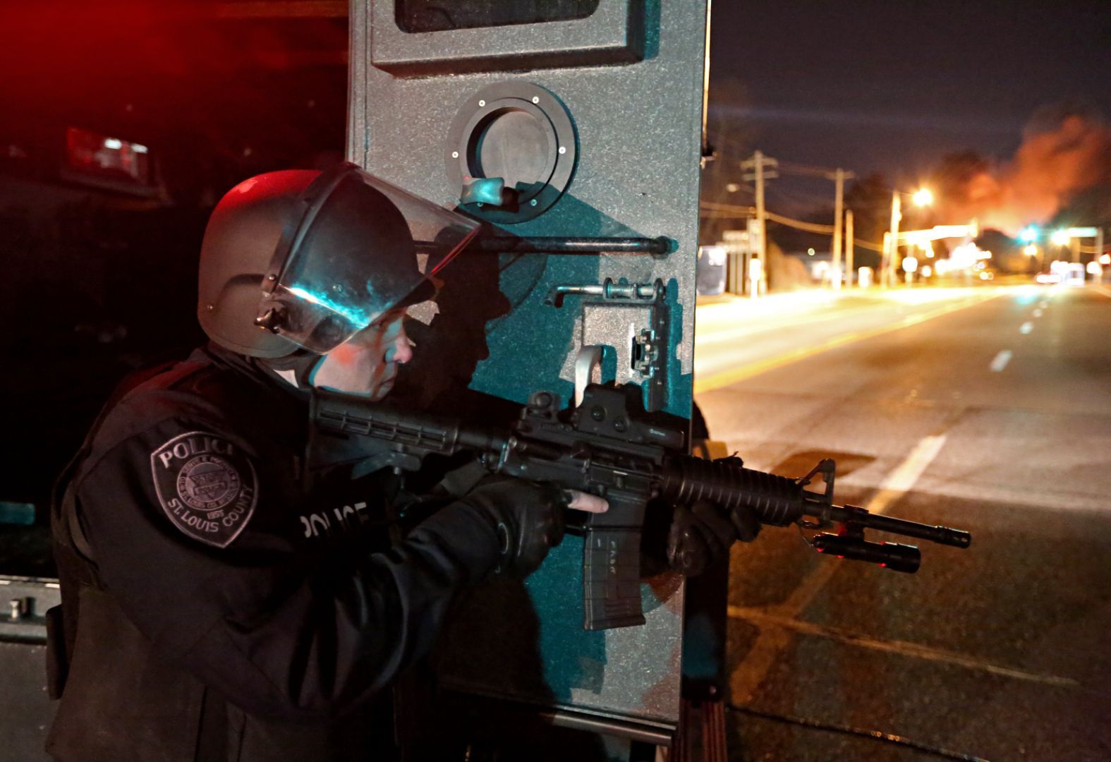 St. Louis County Police repond to riots and looting